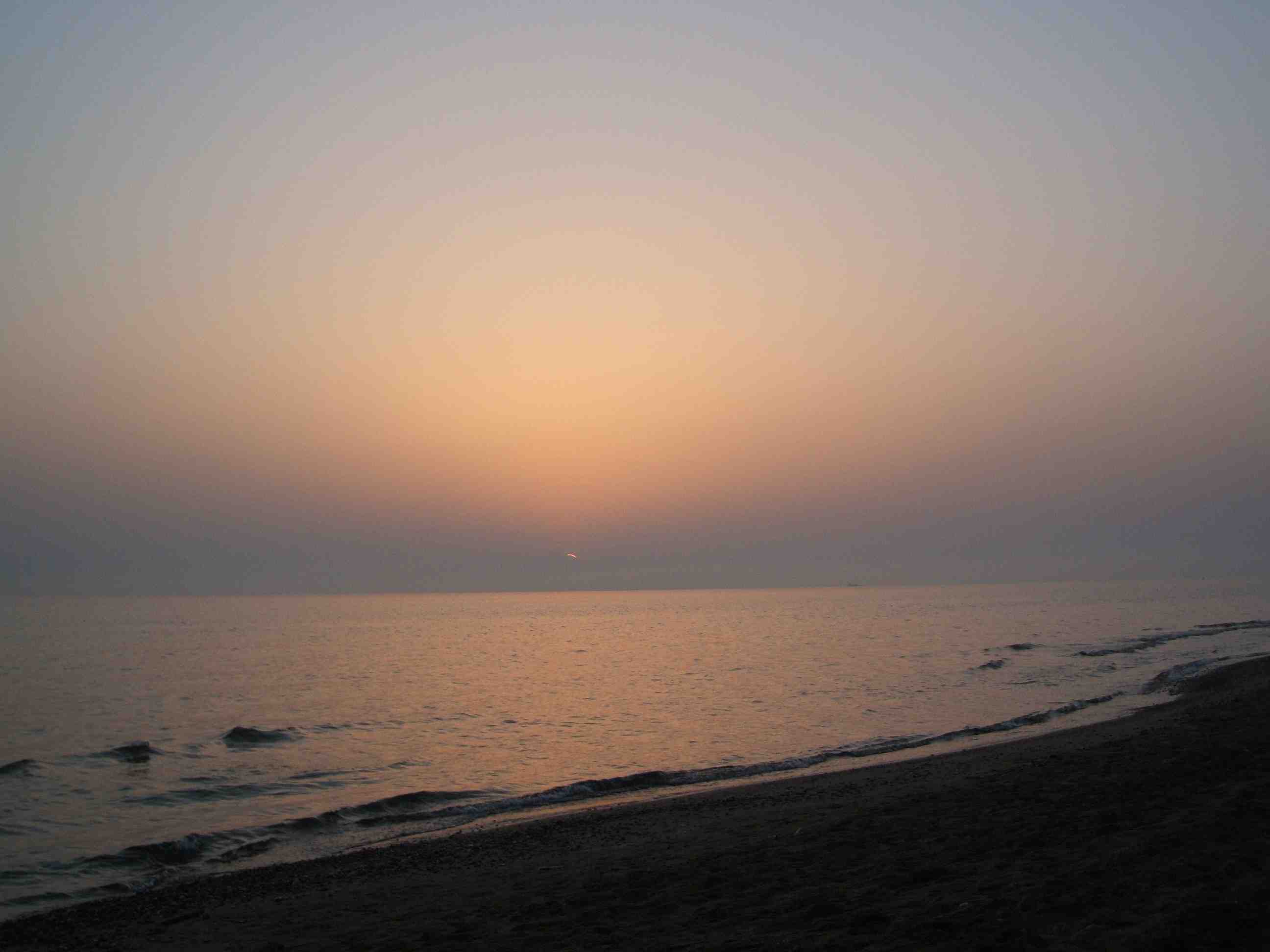 sunrise on the beach 